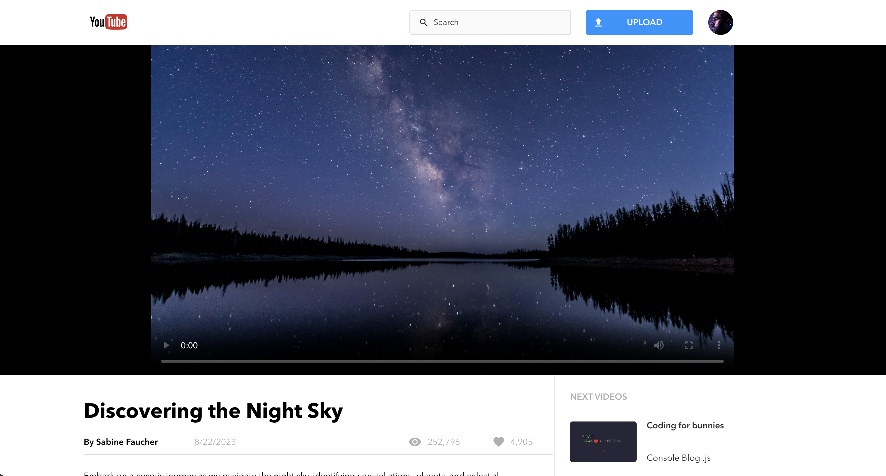 Alternate video select view